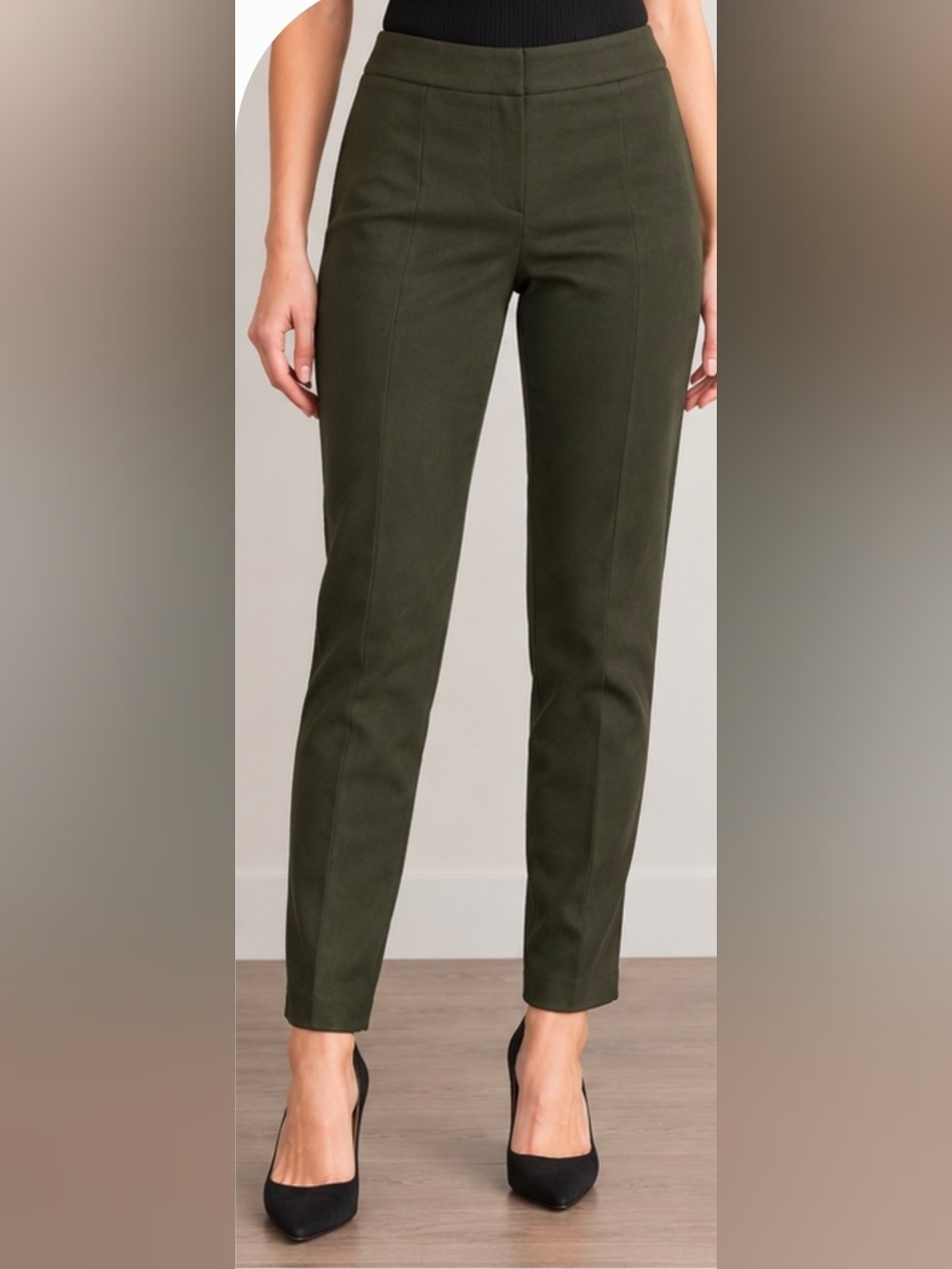 Banana Republic Devon Faux Suede Legging Olive Green Size 8
